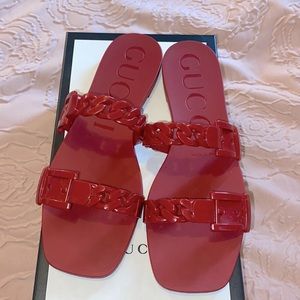 Gucci Rubber slides size 8